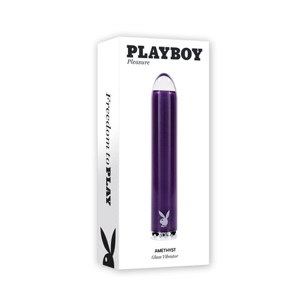 PB Amethyst Rechargeable Vibrating Glass Vibe