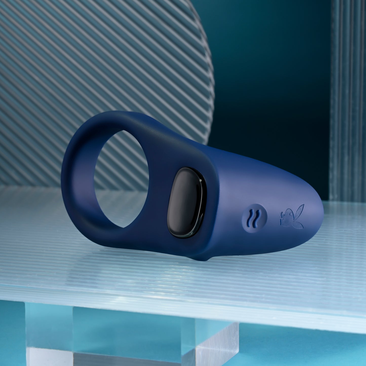PB Point Rechargeable Cockring Blue