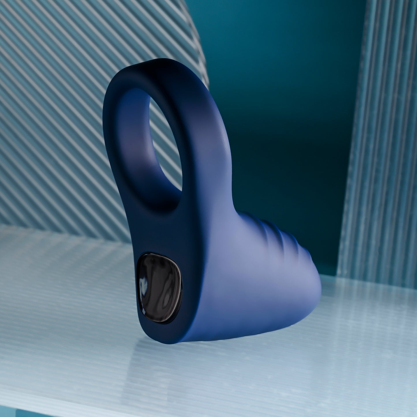 PB Point Rechargeable Cockring Blue