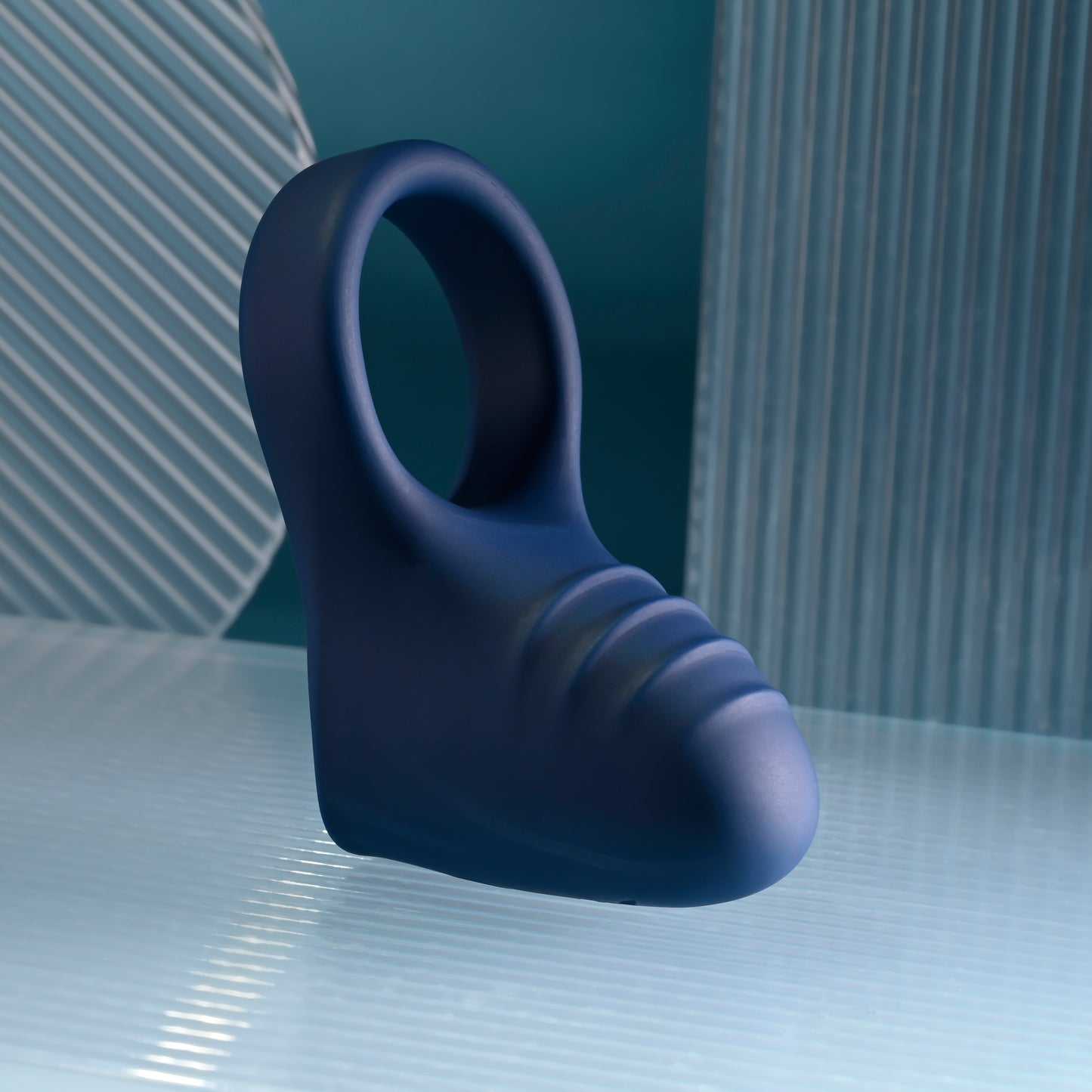PB Point Rechargeable Cockring Blue