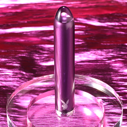PB Amethyst Rechargeable Vibrating Glass Vibe