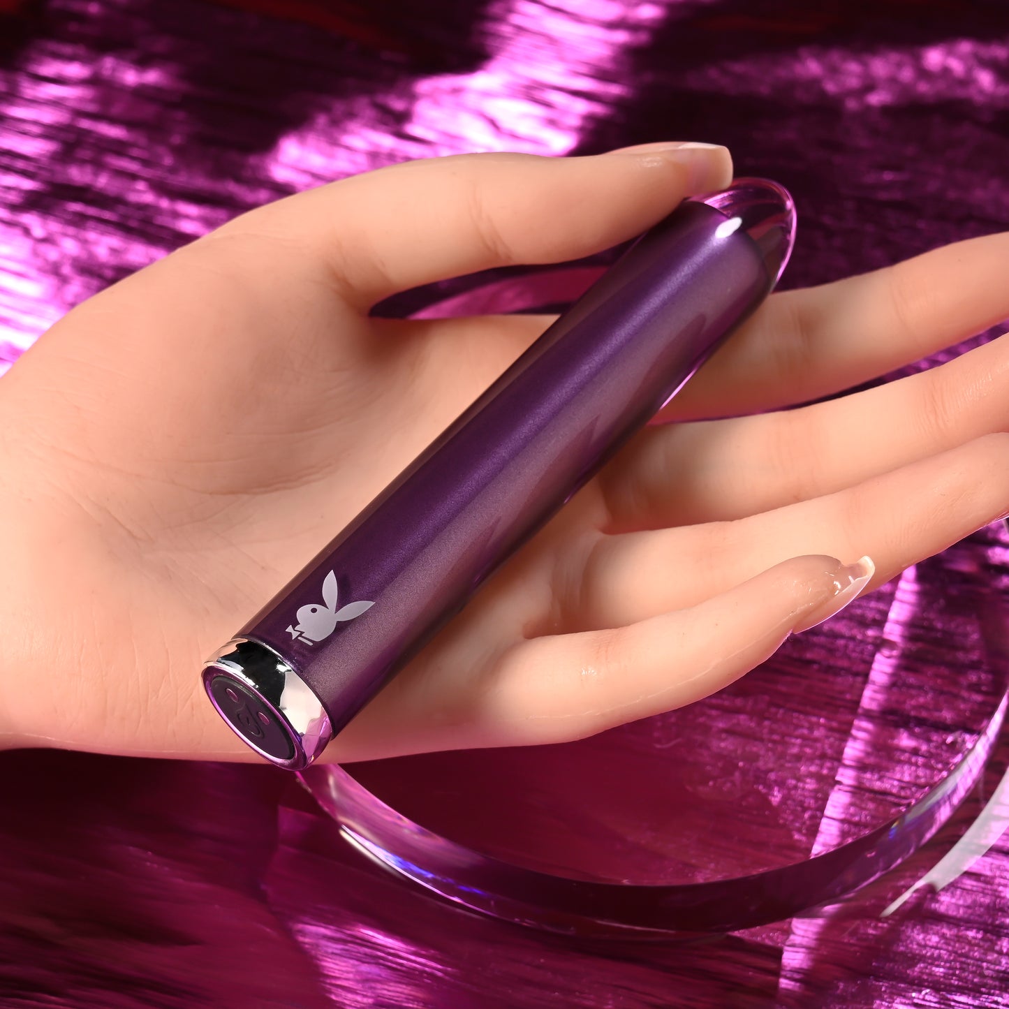PB Amethyst Rechargeable Vibrating Glass Vibe